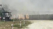 Edirne'de anız yangını hobi bahçelerine ve buğday tarlalarına sıçradı