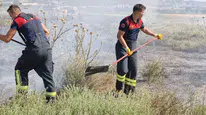 Burdur'da arazi yangını: 20 dekarlık alan zarar gördü