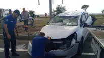 Tekirdağ'da meydana gelen trafik kazasında iki kişi yaralandı