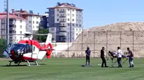 Darende’de mide kanaması geçiren hasta hava ambulansı ile Malatya’ya sevk edildi