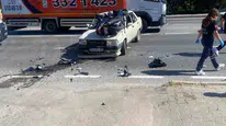 Eskişehir'de otomobil ile motosiklet çarpıştı, 3 kişi yaralandı