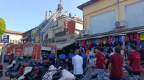 Alanya'da restoran bacasından duman yükselmesi korkuttu
