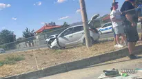 Isparta'da iki otomobil çarpıştı, bir kişi yaralandı