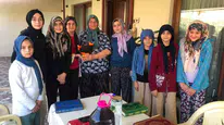 Kur’an kursu öğrencileri gazi eşine anlamlı ziyaret gerçekleştirdi