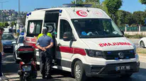 Samsun'da motosiklet kazası: sürücü hastaneye kaldırıldı