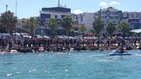 Samsun'da denizde boğulma tehlikesi yaşayan kişi hastaneye kaldırıldı