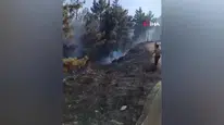 Mersin'de çıkan orman yangını havadan ve karadan kontrol altına alındı