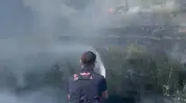Çankırı'da örtü yangını kontrol altına alındı