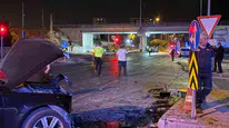 Kayseri'de trafik kazasında bir kişi yaralandı, otomobil 200 metre sonra durabildi