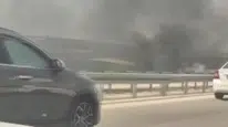 Anız yangını trafik kazasına neden oldu: 8 kişi yaralandı