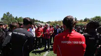 Bakan Işıkhan, Mardin 1969 Spor'un kampını ziyaret etti