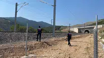 Bilecik’te jandarma yüksek hızlı tren hattında güvenlik önlemleri aldı