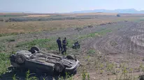 Kayseri'de takla atan otomobilde iki hayat kaybı