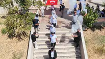 Hafız öğrenciler mezuniyet sevinciyle coştu