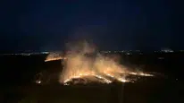 Osmaniye'de mısır tarlasındaki anız yangını itfaiye ekipleri tarafından kontrol altına alındı