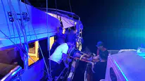Marmaris'te ticari yat kazasında yaralanan vatandaşa hızlı tıbbi müdahale