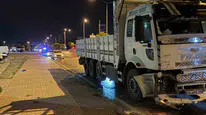 Kayseri'de kamyonla çarpışan otomobil takla attı ama yaralanan olmadı