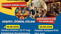 Aydın kütüphanesinde 4 gün boyunca çocuklar için çeşitli etkinlikler