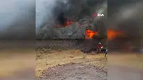 Van'da çıkan yangın mahalle sakinlerine korku dolu anlar yaşattı