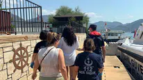 Dalaman'da gezi teknesinde yaralanan vatandaşa hızlı müdahale