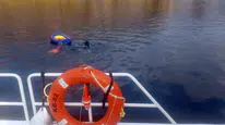 Fethiye açıklarında şişme botla açılan iki kişi akıntıya kapıldı
