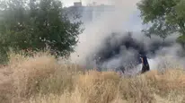 Elazığ'daki otluk alandaki yangın itfaiye müdahalesiyle kontrol altına alındı