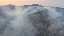 Kuyucak orman yangınında mücadele devam ediyor