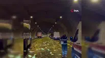 Bursa otobanda tır kamyona çarptı: sürücü ağır yaralı