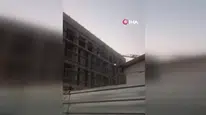 Maaşlarını alamayan işçiler iskeleye çıkarak protesto etti