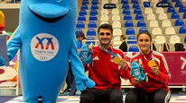 Erzincanlı badmintoncular Akdeniz Oyunları’nda altın madalyayı kazandı