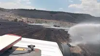 Burdur'da yangın paniği: 20 dönümlük otluk alanda müdahale sürüyor