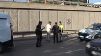 Malatya'da bariyer arasında yürüyen şahıs 3 metreden düştü