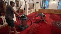 Marmara Adaları'nda cami temizliği kışa hazırlık için başlatıldı