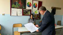 Vali Ziya Polat, Güzel Sanatlar Lisesi’ni ziyaret etti