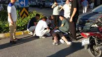 Manavgat'ta otomobil ve motosiklet çarpıştı: 1 kişi yaralandı
