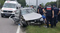 Samsun'da iki otomobil çarpıştı: 5 kişi yaralandı