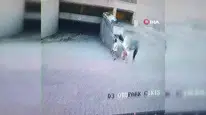 Esenyurt otoparkındaki yangından önceki görüntülerde çocukların kartonla garaja girdiği anlar