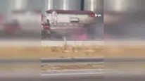 Anız yangınları konya semalarını aydınlatıyor