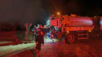 Bademli köyündeki besihanede yangın felaketi: büyükbaş hayvanlar hayatını kaybetti