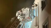Çorum'da yangında mahsur kalan 7 kişi itfaiye sayesinde kurtarıldı