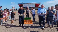 Tedavi sürecinin ardından iki yeşil deniz kaplumbağası denizle buluştu