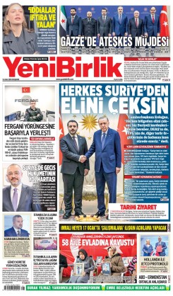 Yeni Birlik Gazetesi | 16 Ocak 2025