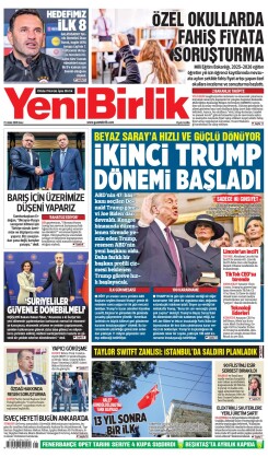 Yeni Birlik Gazetesi | 21 Ocak 2025