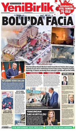 Yeni Birlik Gazetesi | 22 Ocak 2025