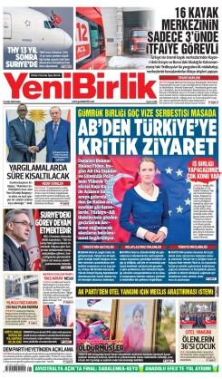 Yeni Birlik Gazetesi | 24 Ocak 2025