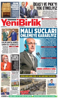 Yeni Birlik Gazetesi | 27 Ocak 2025