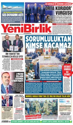 Yeni Birlik Gazetesi | 30 Ocak 2025