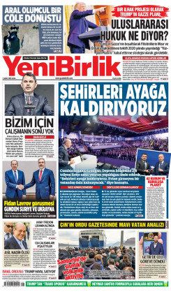 Yeni Birlik Gazetesi | 7 Şubat 2025