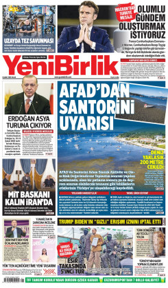 Yeni Birlik Gazetesi | 9 Şubat 2025