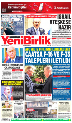 Yeni Birlik Gazetesi | 17 Mart 2025